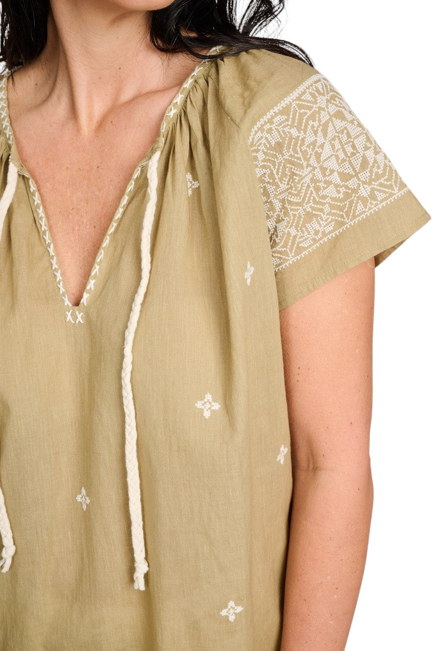 Hemisphere camicetta senza maniche donna oliva 261OFEAUNI-6 6129