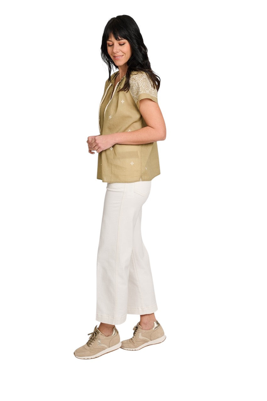 Hemisphere camicetta senza maniche donna oliva 261OFEAUNI-6 6129