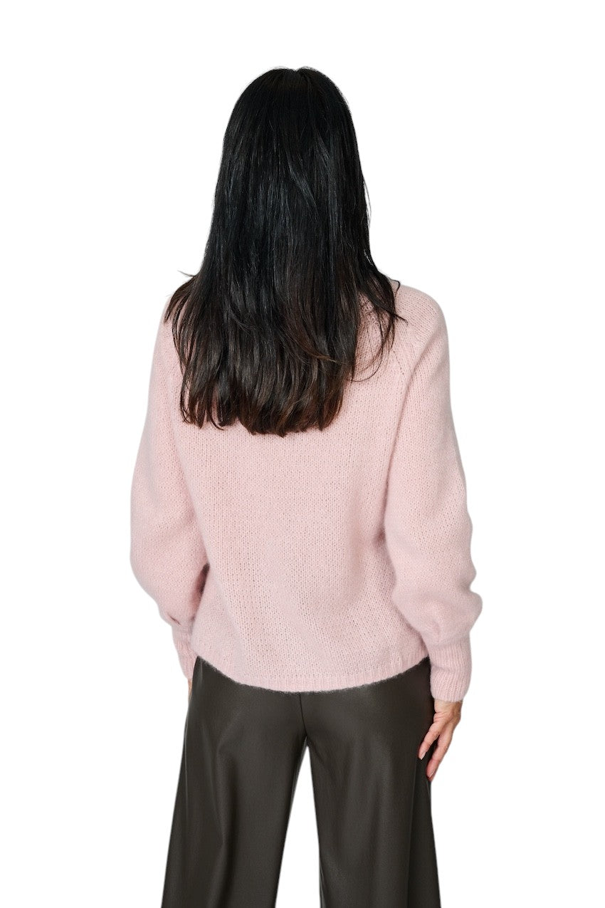 Hemisphere pull à col roulé femme couleur poudre 2622030-17 4406
