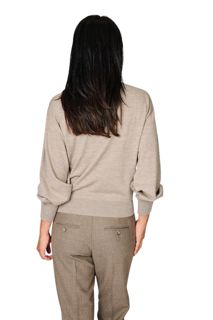 Hemisphere pull trui dames taupe 2624622-17 7423
