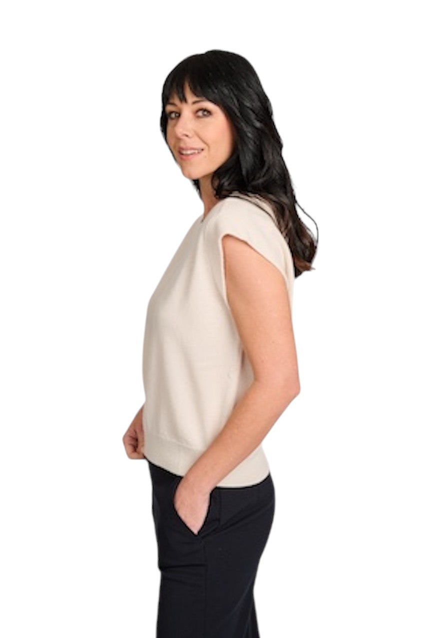 Hemisphere pull trui ronde hals dames beige 2611316-4 7380