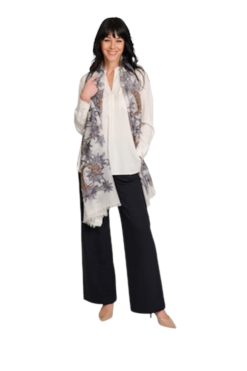 Hemisphere} Bluse lange Ärmel Damen weiß