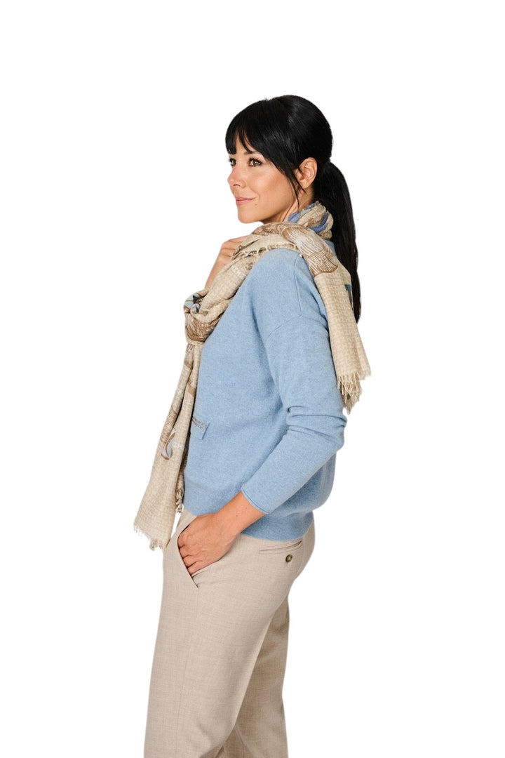 Hemisphere écharpe femme, assortiment PUCKSI-CSML 262B