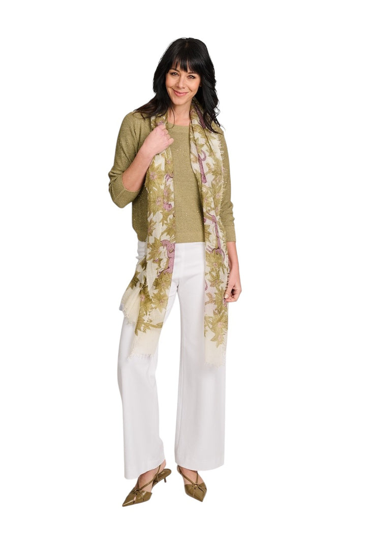 Hemisphere pull jumper rund hals dame oliven