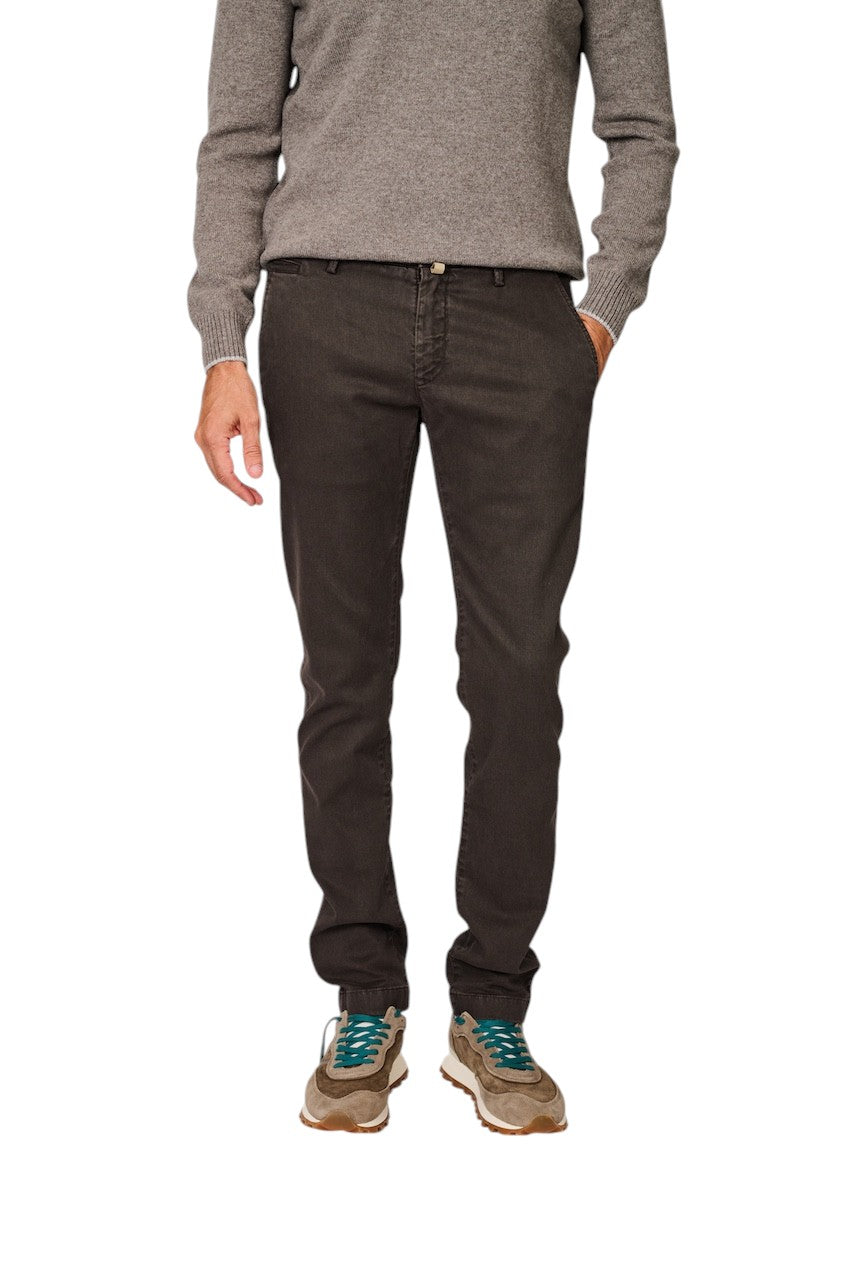 Jacob Cohen Men sportieve broek heren bruin slim fit Bobby JUM_P00001 001 S4216 F44