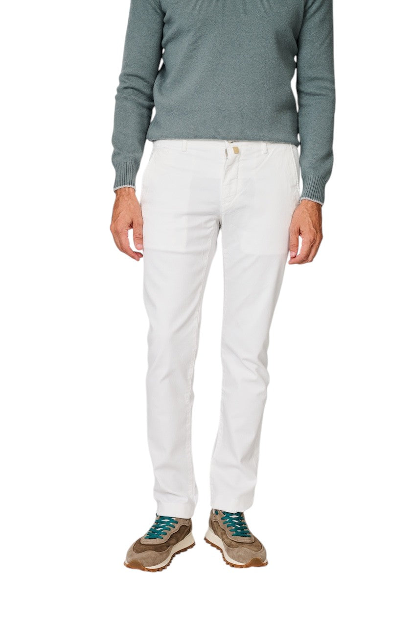 Jacob Cohen Men sportieve broek heren wit Slim Fit Bobby JUM_P0001 001 S4216 A00