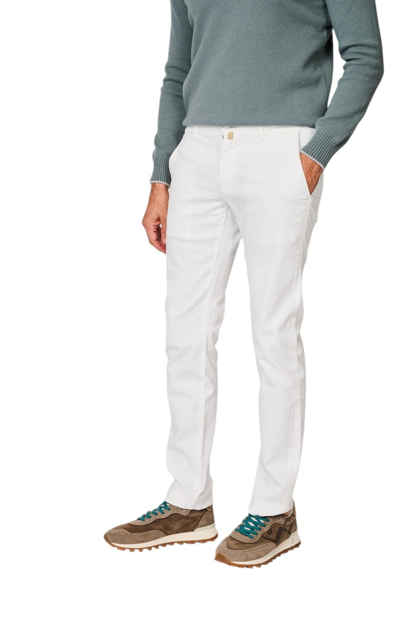 Jacob Cohen Men sportieve broek heren wit Slim Fit Bobby JUM_P0001 001 S4216 A00
