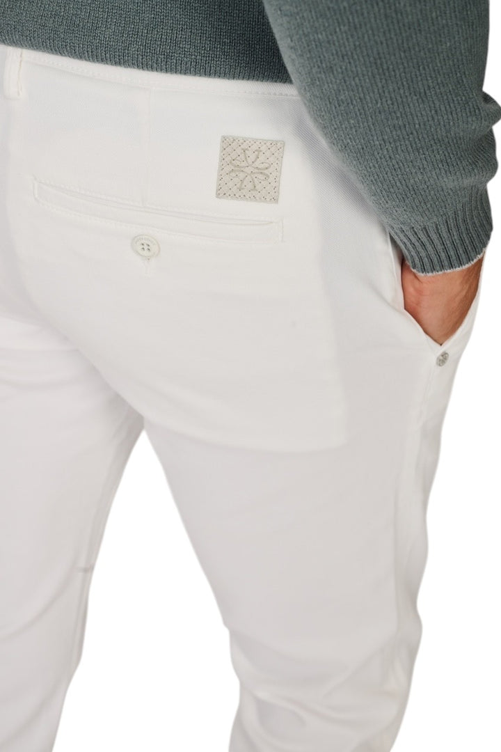 Jacob Cohen Men sportieve broek heren wit Slim Fit Bobby JUM_P0001 001 S4216 A00