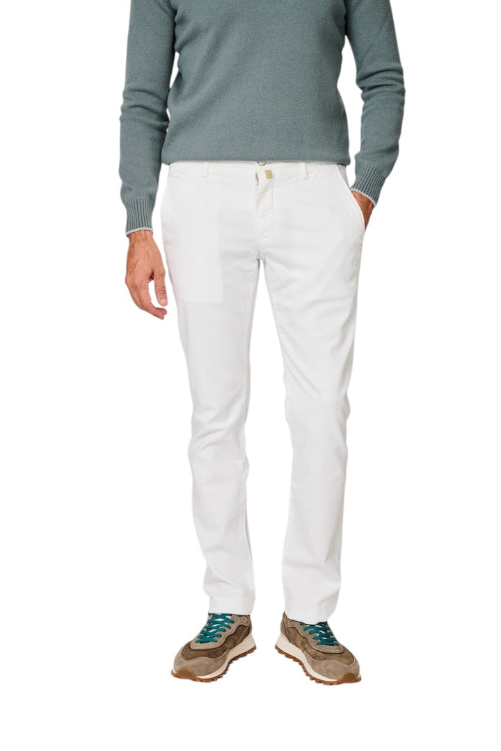 Jacob Cohen Men sportieve broek heren wit Slim Fit Bobby JUM_P0001 001 S4216 A00
