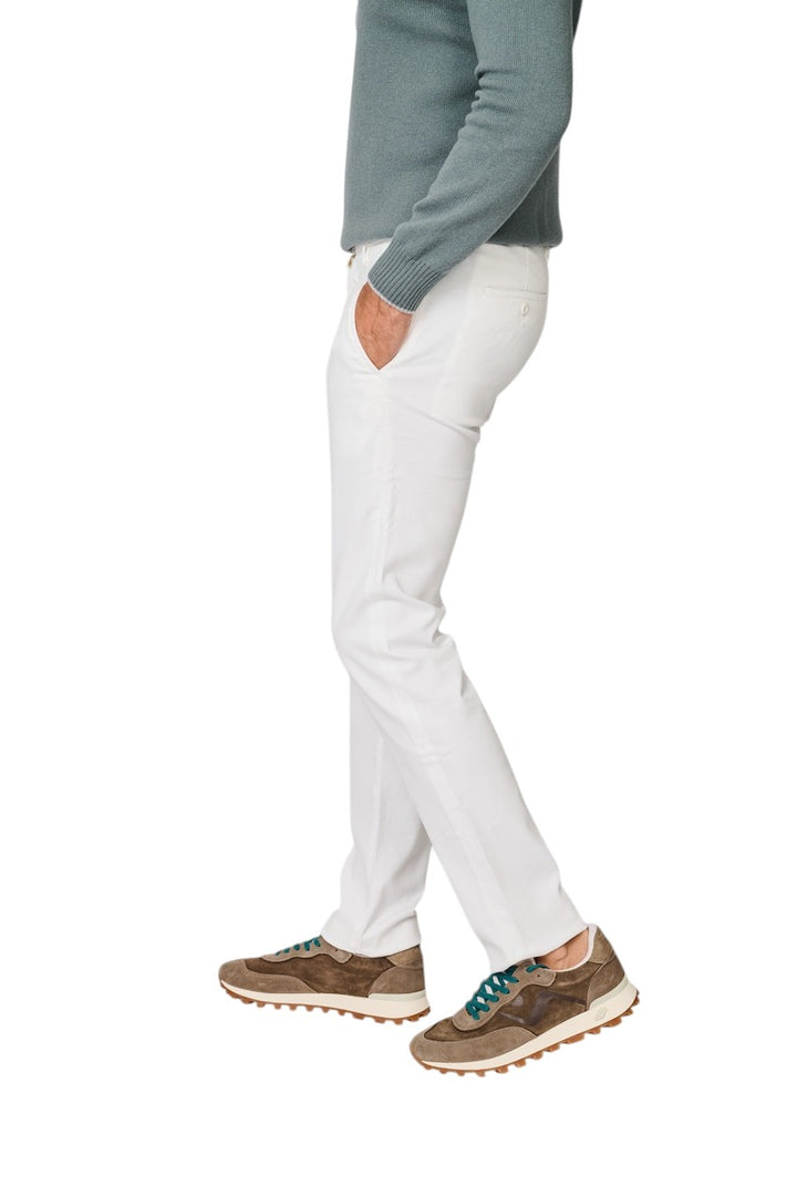 Jacob Cohen Men sportieve broek heren wit Slim Fit Bobby JUM_P0001 001 S4216 A00