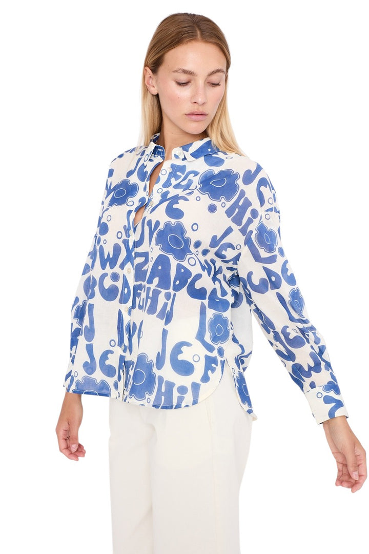 Jeff blouse dames blauw Summer JE56