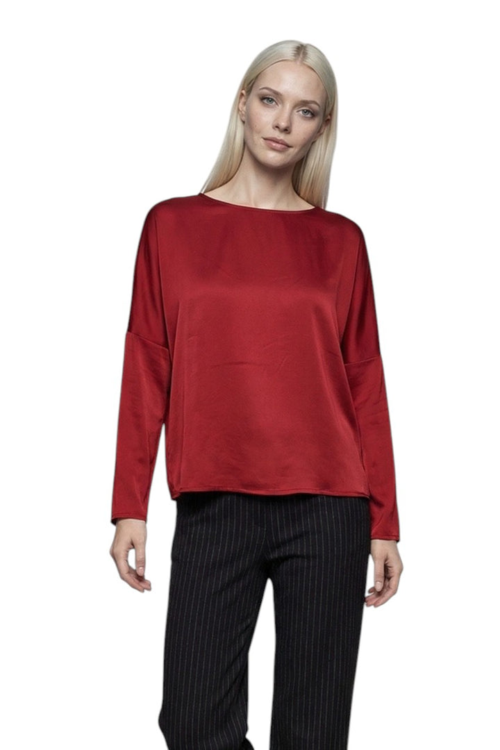 Jeff blouse dames donker rood Rosie