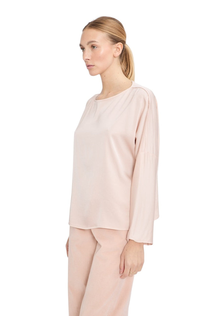 Jeff blouse lange mouwen dames poeder ROSIE