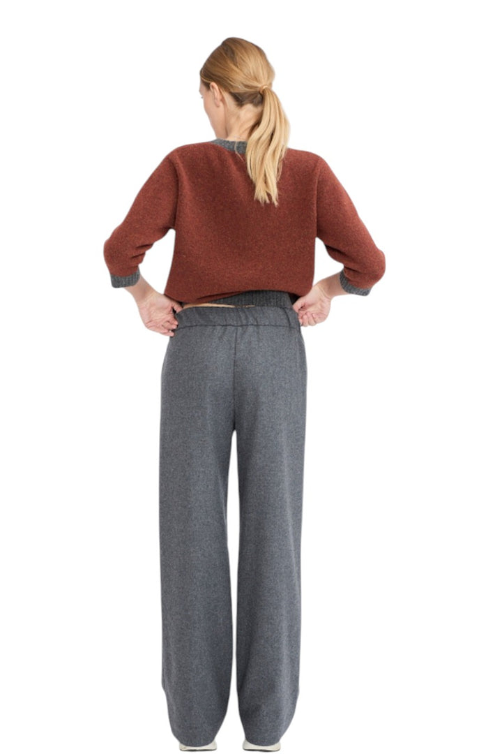 Jeff broek dames anthraciet RITZ FLANNEL