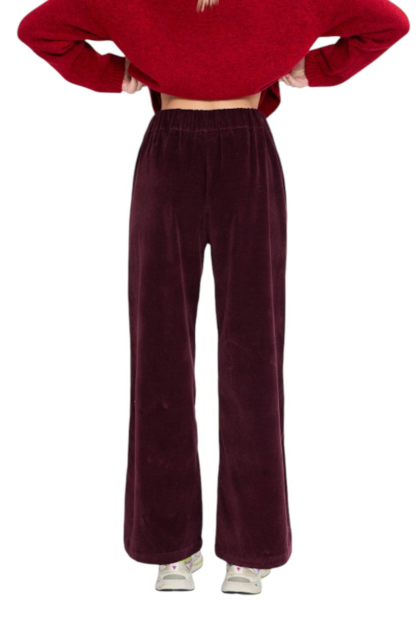 Jeff broek dames bordeaux RITZ VELVET