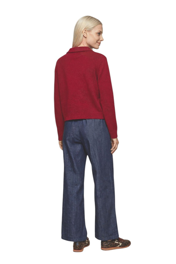 Jeff polo shirt dames bordeaux Loops