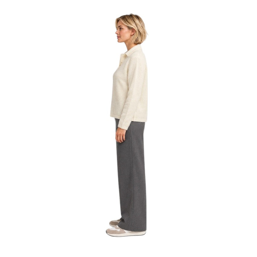Jeff polo shirt dames ecru Olson