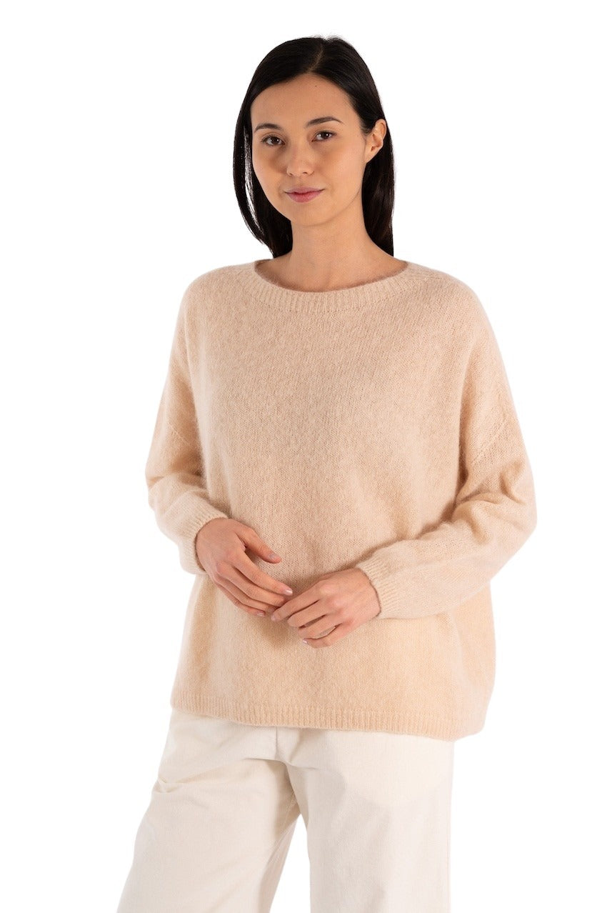 Jeff pullover da donna beige