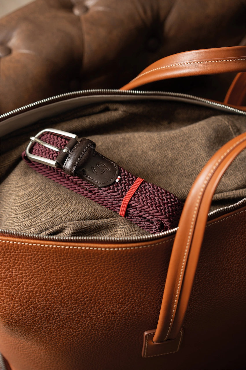 La Boucle riem heren bordeaux Kensington Mono