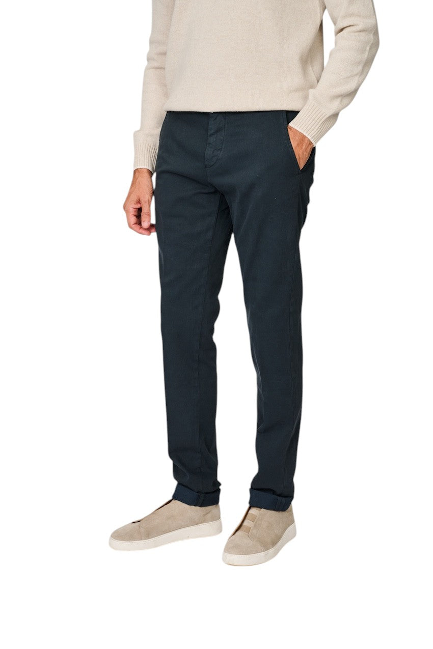 Mason'S Männer Sportliche Herrenhose in Marineblau, Torino Elegance