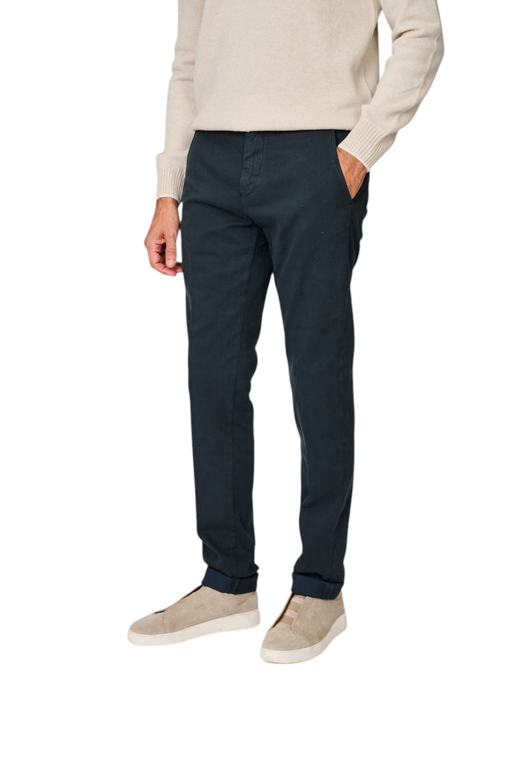 Mason'S Männer Sportliche Herrenhose in Marineblau, Torino Elegance