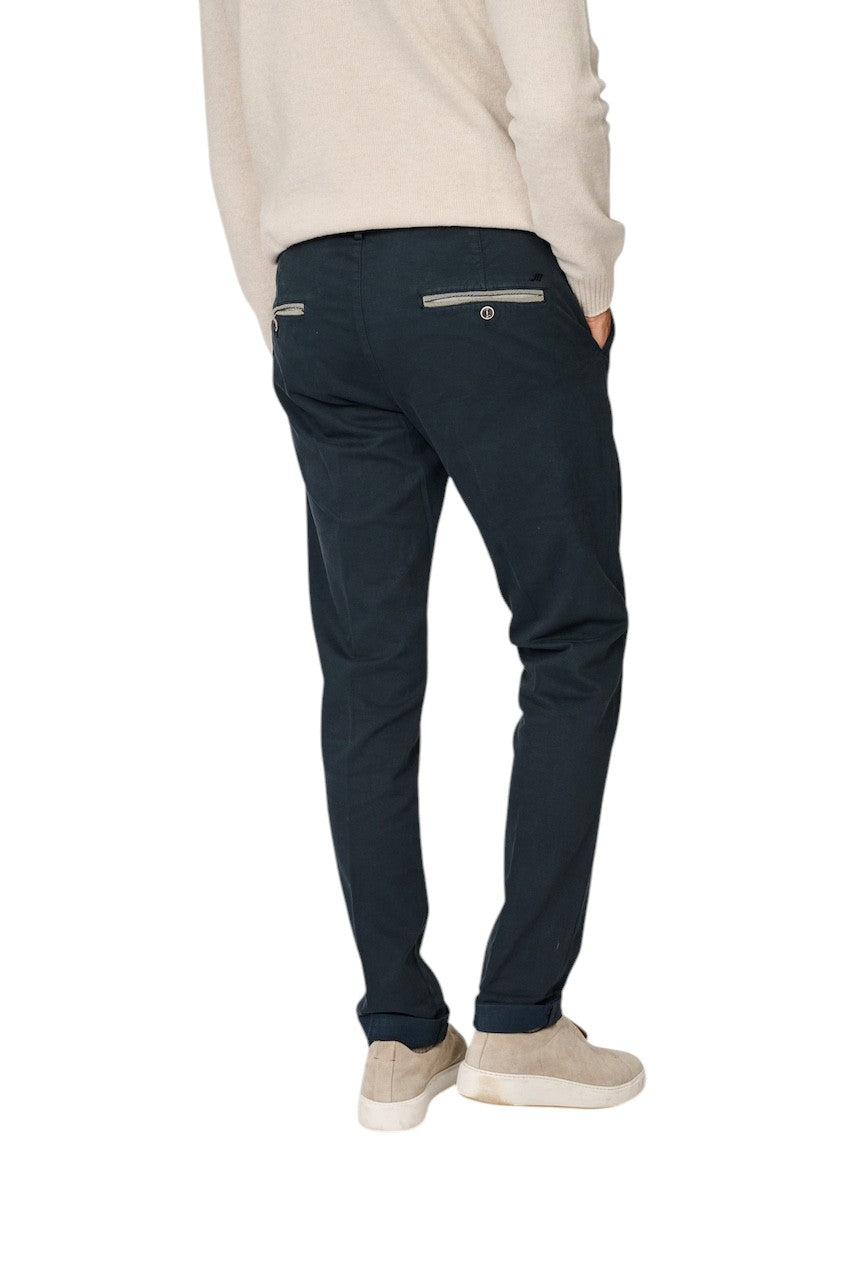 Mason'S Männer Sportliche Herrenhose in Marineblau, Torino Elegance