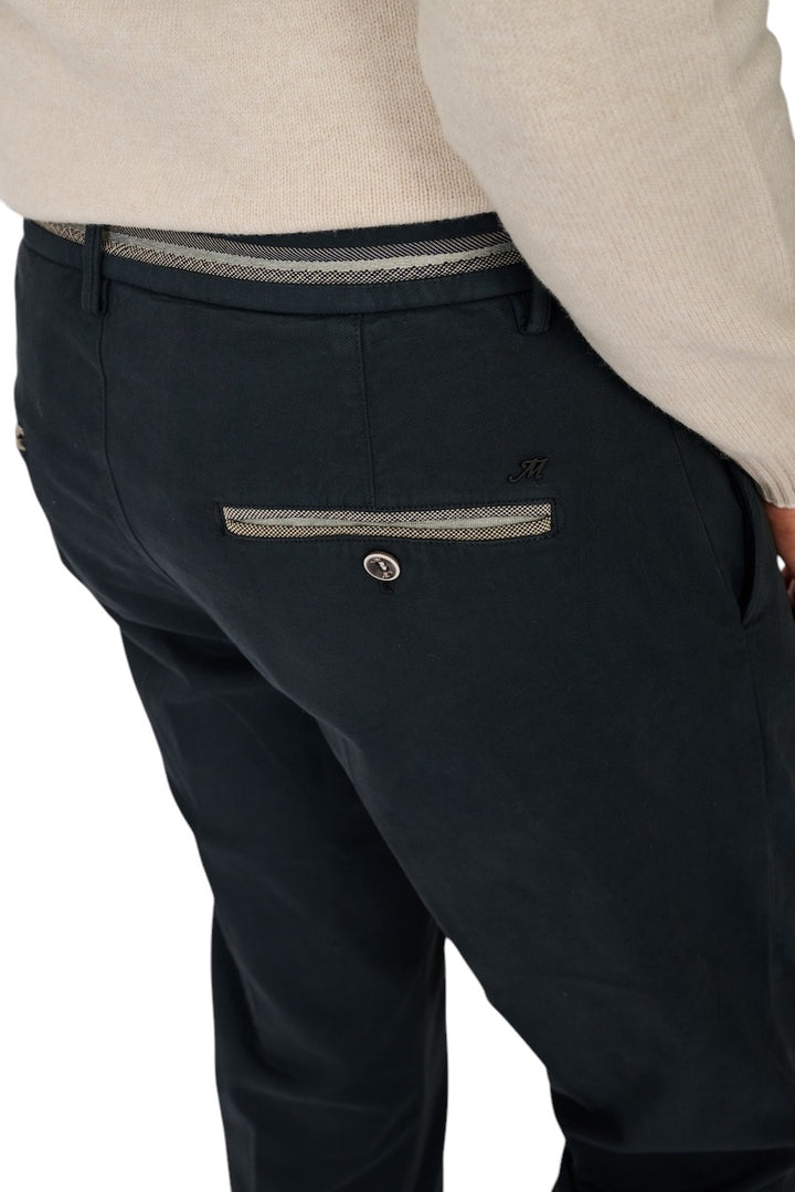 Mason'S Männer Sportliche Herrenhose in Marineblau, Torino Elegance