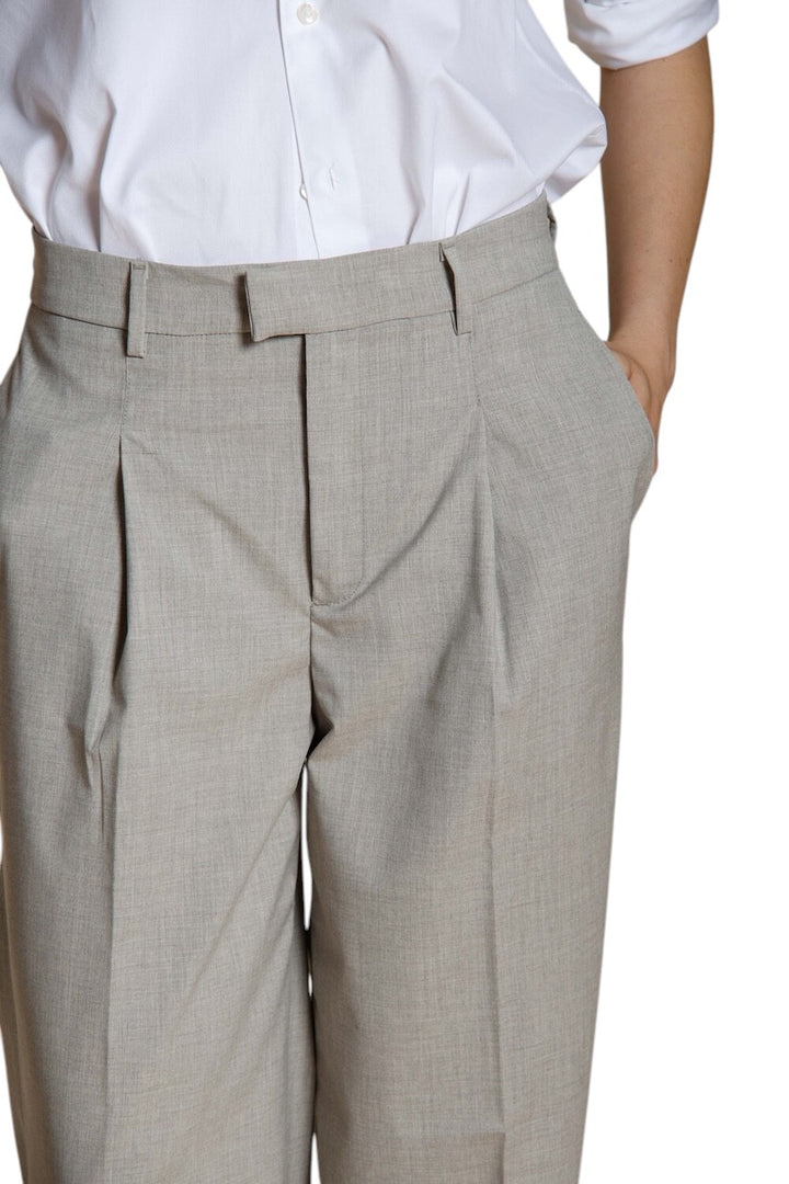 Mason'S Women broek dames beige New York wide 4PNT5W190 MTE181 058