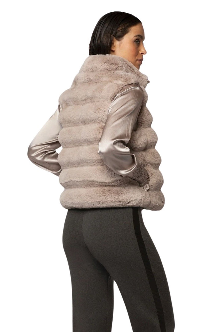 Max&Moi vest dames taupe