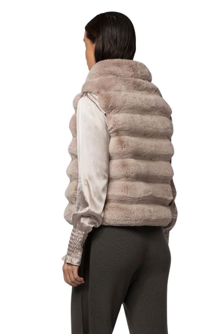 Max&Moi vest dames taupe