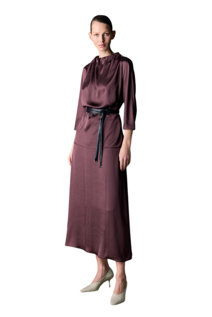Natan Collection blouse dames aubergine FEROLA-JTBT02 210