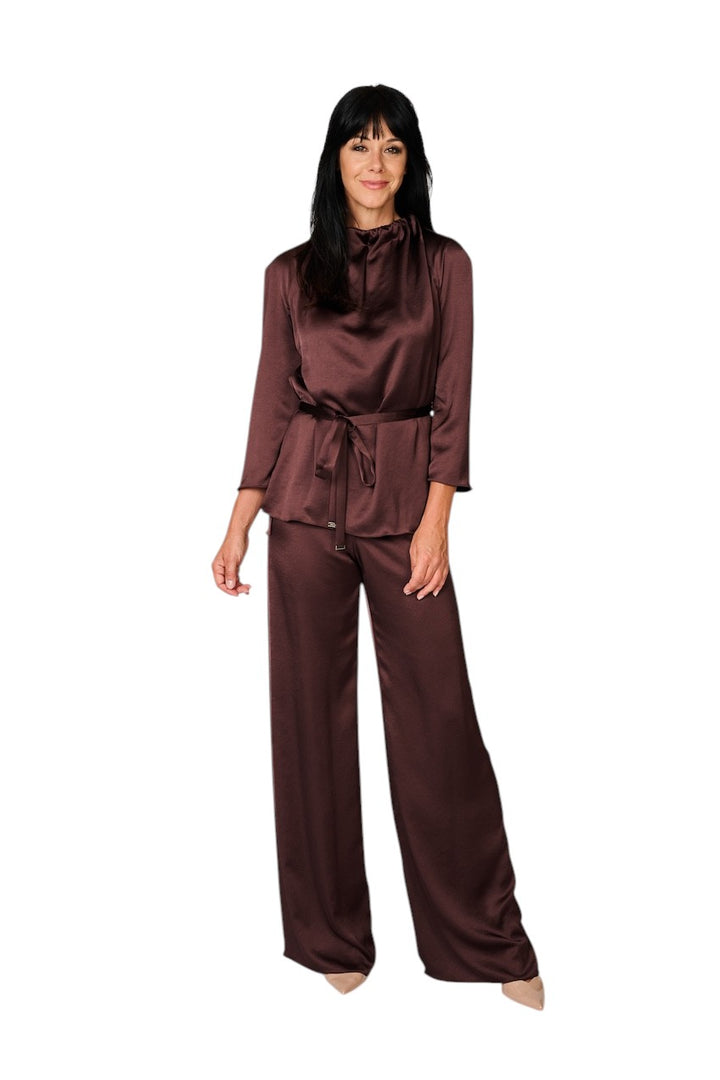 Natan Collection blusa de mujer color berenjena FEROLA-JTBT02 210