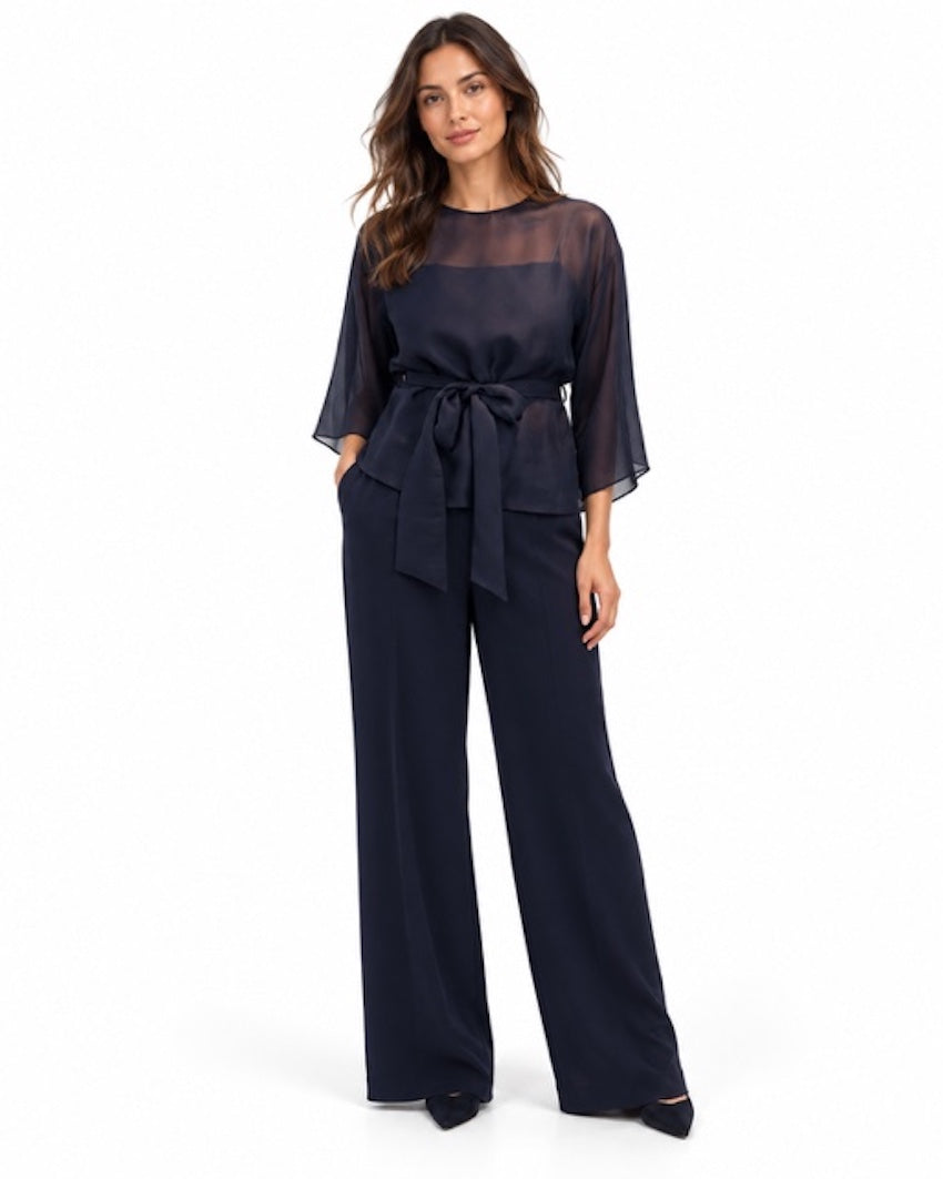 Natan Collection broek dames marine FANCY-N6NJ03 140