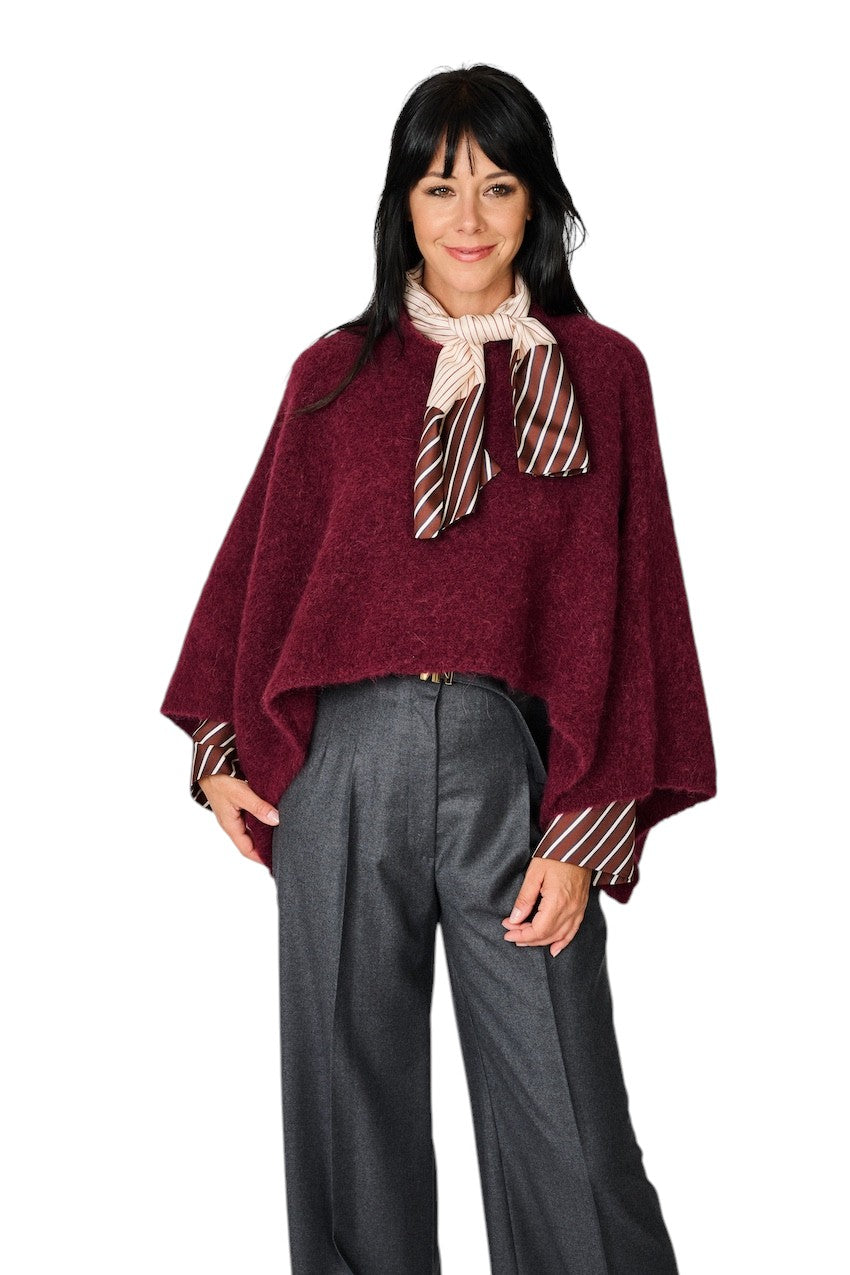 Natan Collection cape dames bordeaux OXANA-ALPAMIX 123
