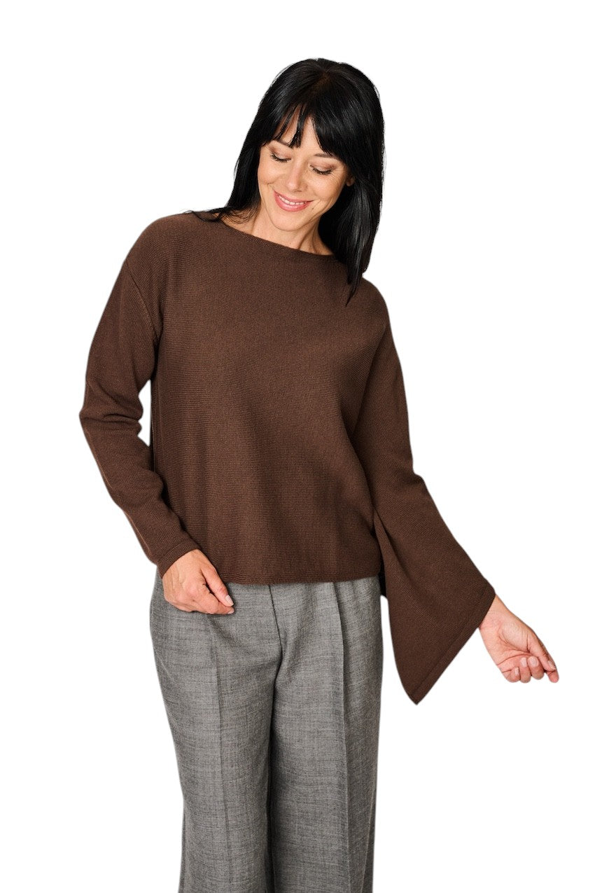 Natan Collection cape dames bruin ORY-WOOL 246