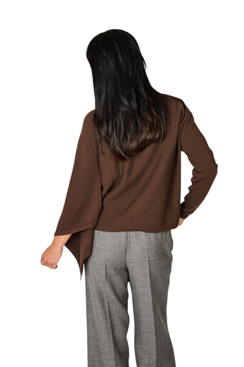 Natan Collection cape dames bruin ORY-WOOL 246