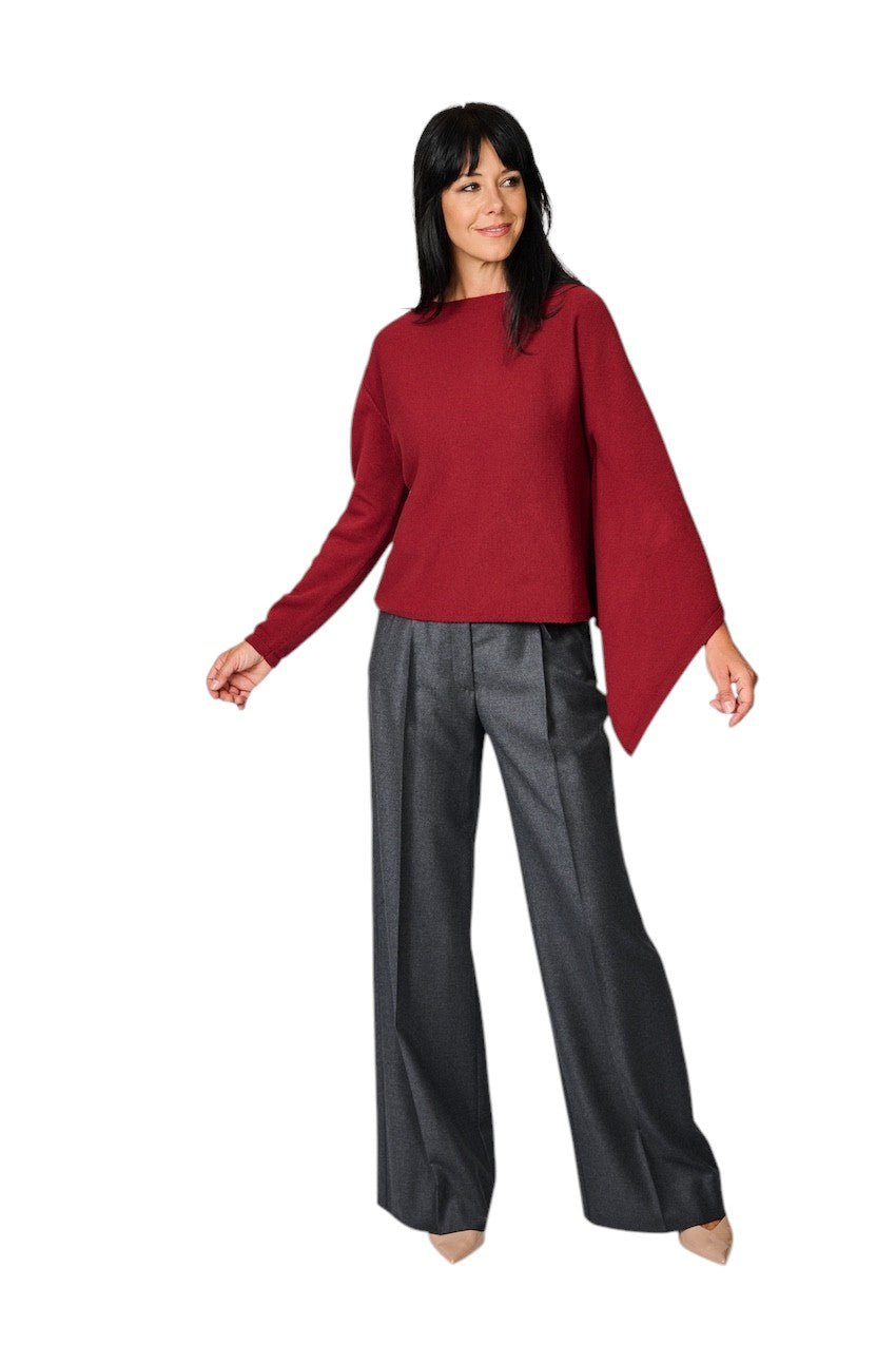 Natan Collection cape dames rood ORY-WOOL 271