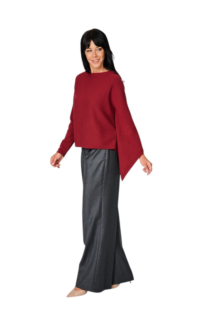 Natan Collection cape dames rood ORY-WOOL 271