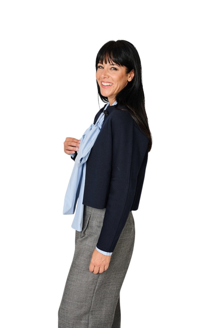 Natan Collection gilet dames marine OVNI-MERINOS1 140