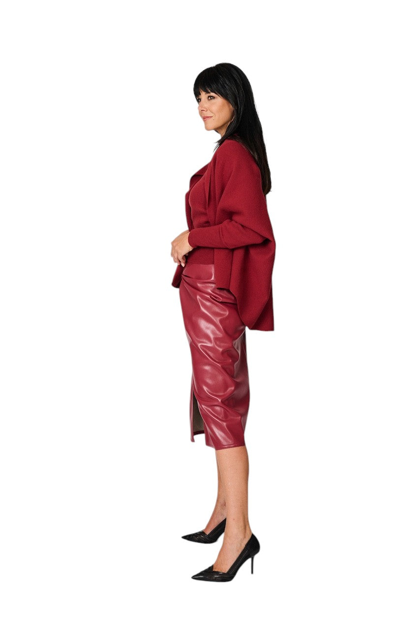 Natan Collection gilet dames rood OLSEN-WOOL 271