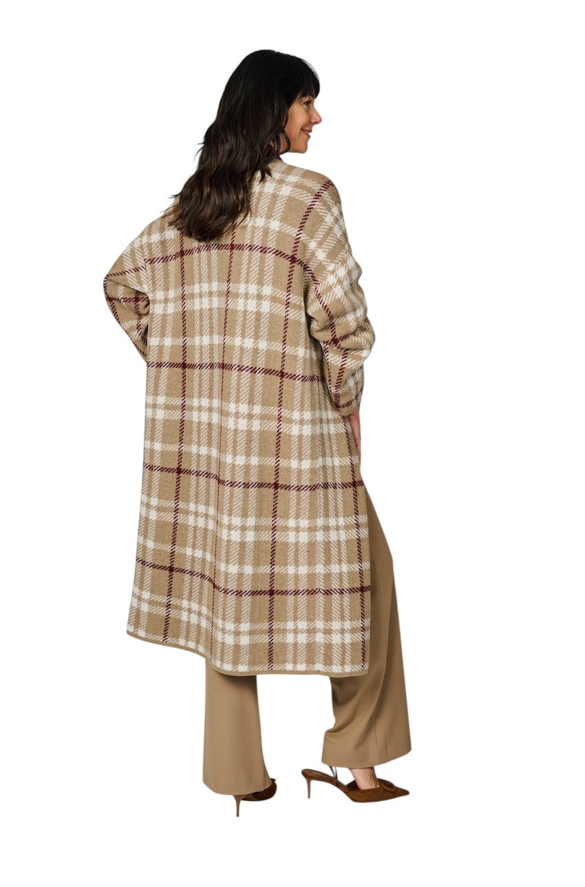 Natan Collection mantel jas dames camel MANUEL-CARREAUX 163