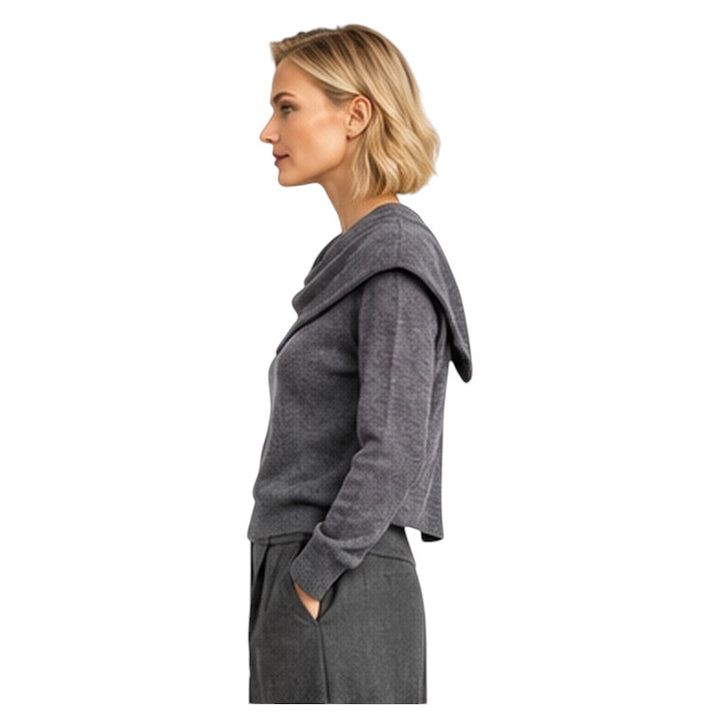 Natan Collection pull trui dames anthraciet OSIRIS-WOOLCASH-178