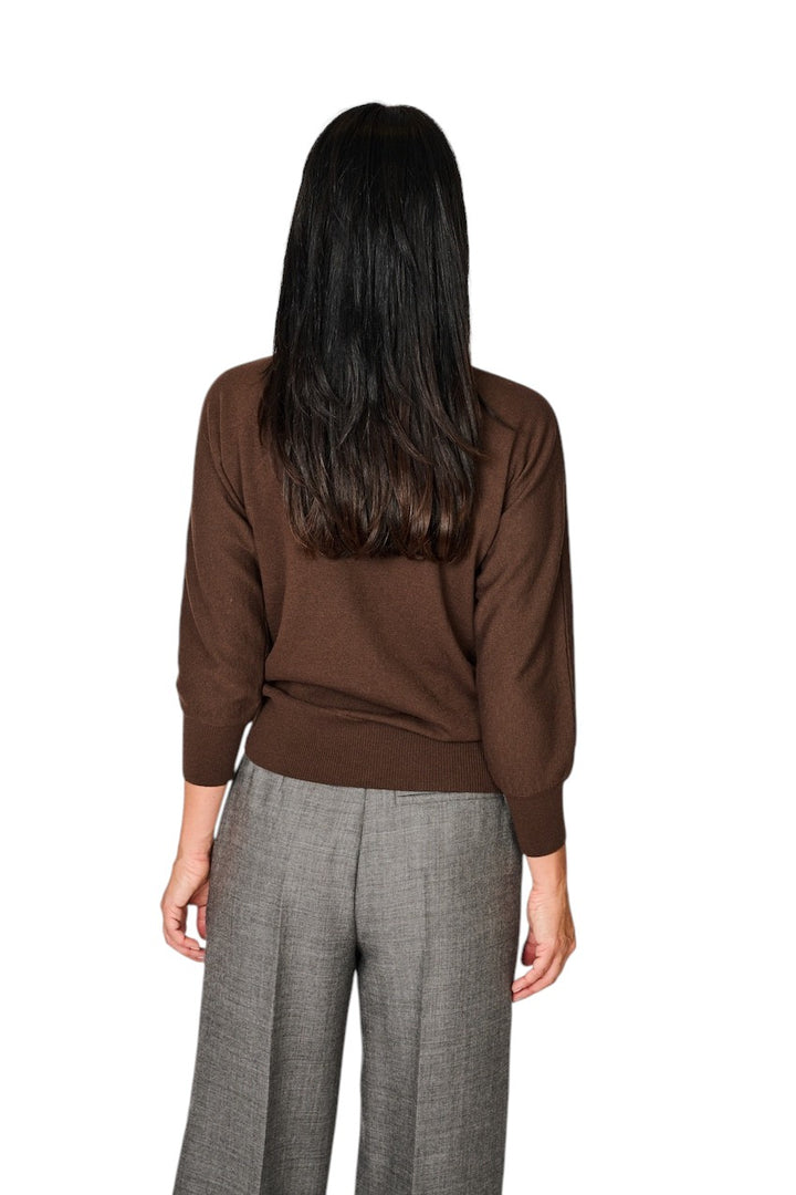Natan Collection pull trui dames bruin OMAR-WOOL 246