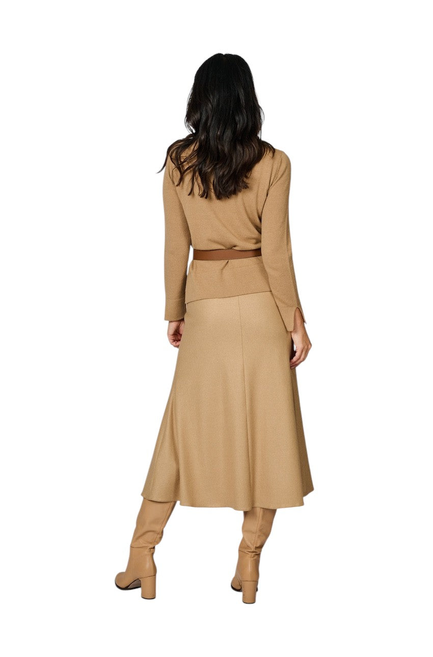 Natan Collection pull trui dames camel MIA-WOOLCASH 163