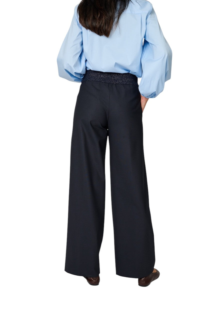 Panicale Cashmere broek dames blauw