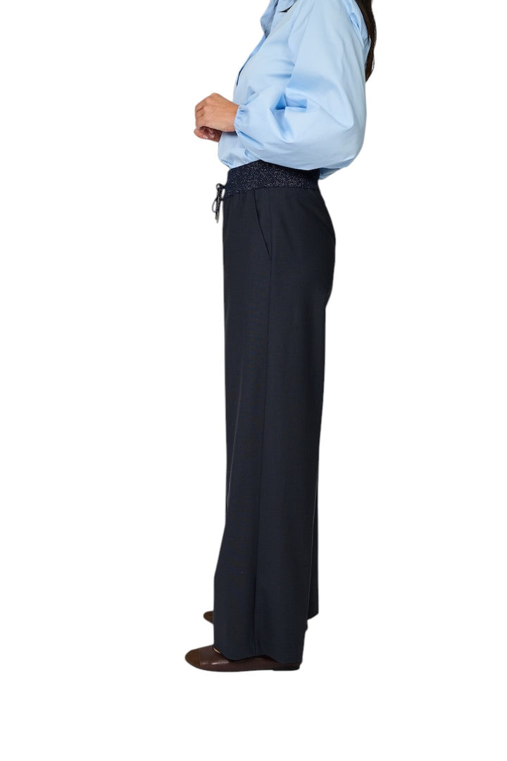 Panicale Cashmere broek dames blauw