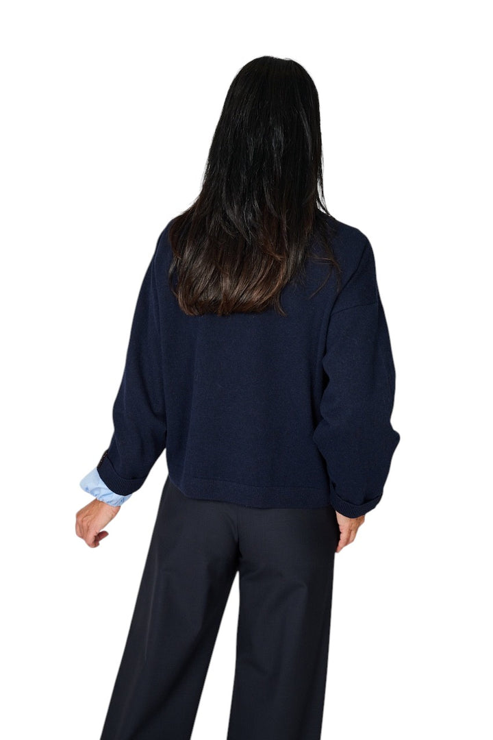 Panicale Cashmere pull dames blauw D390211G 39D61 0590