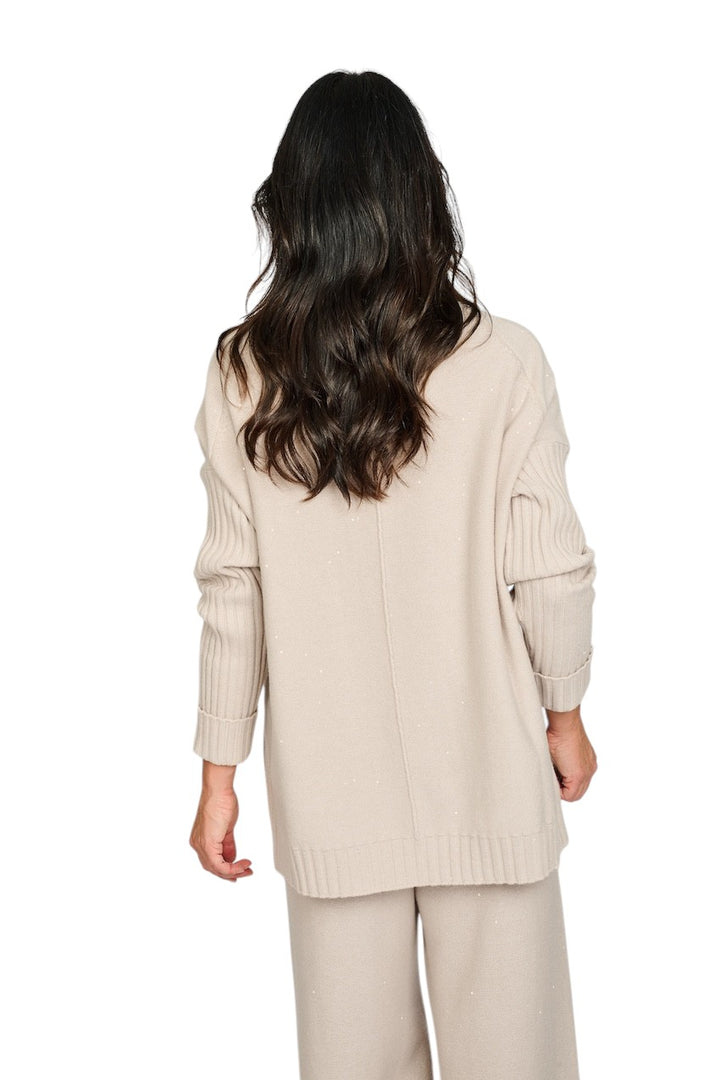 Panicale Cashmere pull trui dames greige D370356L 0220