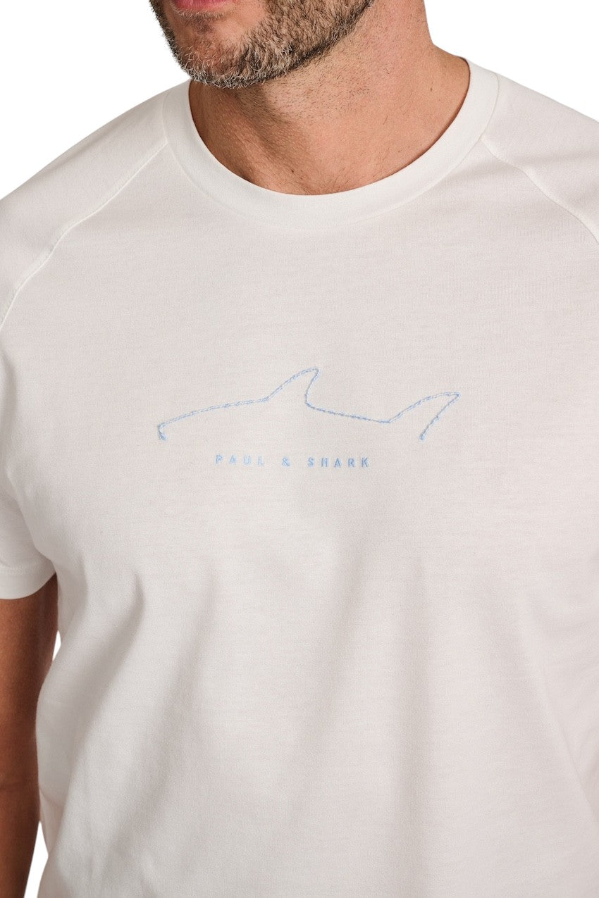 Paul & Shark t-shirt heren wit 26411033 108