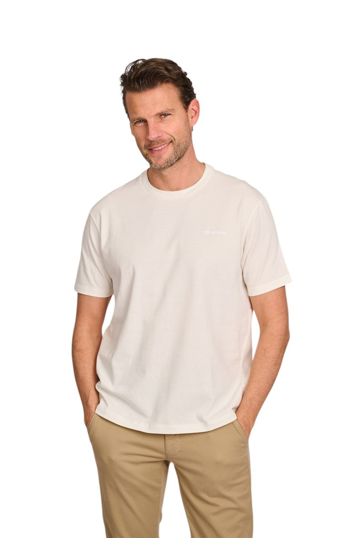 Paul & Shark t-shirt korte mouwen heren ecru 25411047 108
